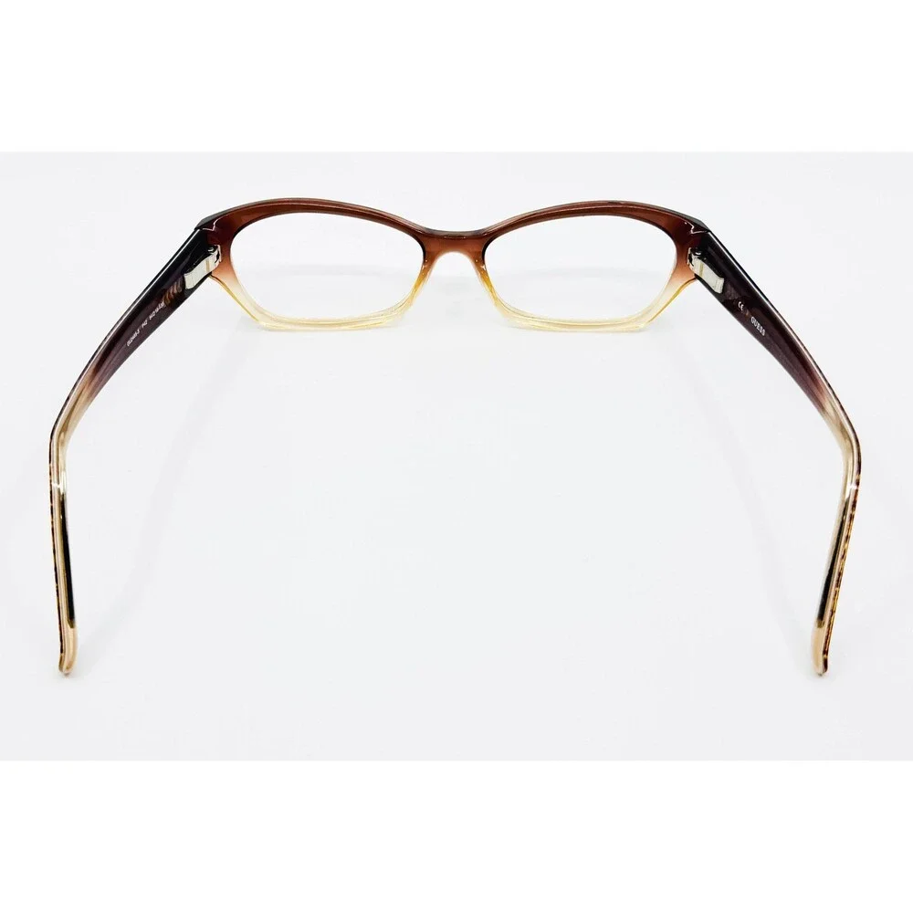 Guess Eyeglasses Womens Brown Ombre Cat Eye GU2485-3 P42 54-16-135